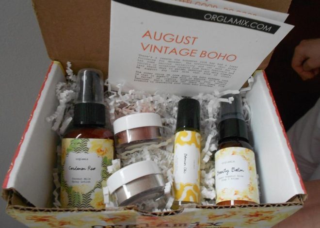 Orglamix Beauty Subscription Box August 2017 Review