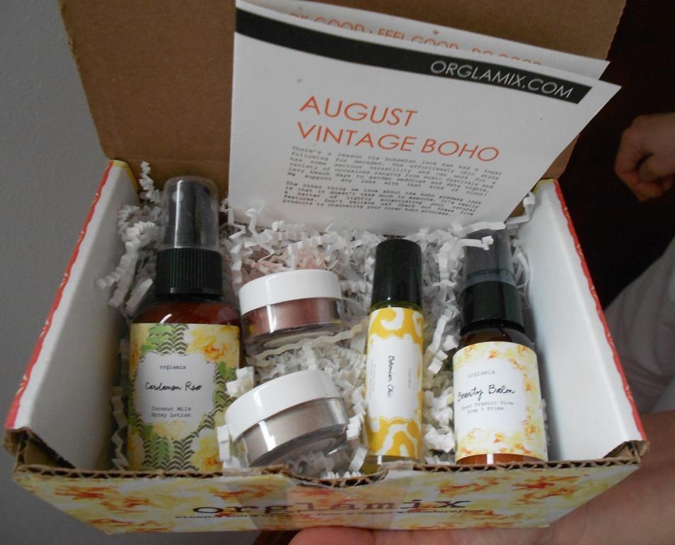 Orglamix Beauty Subscription Box August 2017 Review