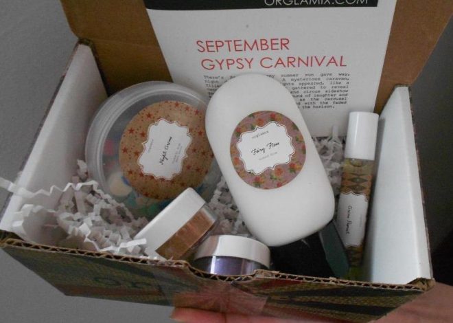 Orglamix Beauty Subscription Box September 2017 Review