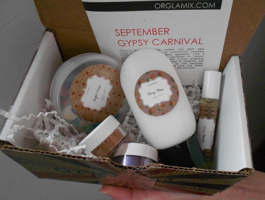 Orglamix Beauty Subscription Box September 2017 Review