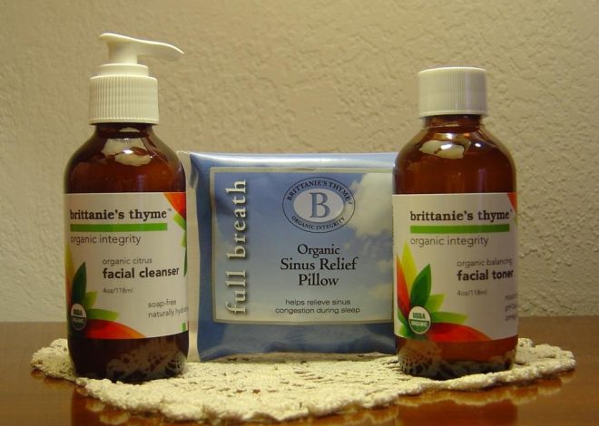 Brittanie’s Thyme Organic Sinus Relief Pillow, Citrus Facial Cleanser and Balancing Toner Review + ($37) Giveaway!–Ends June 30, 2016