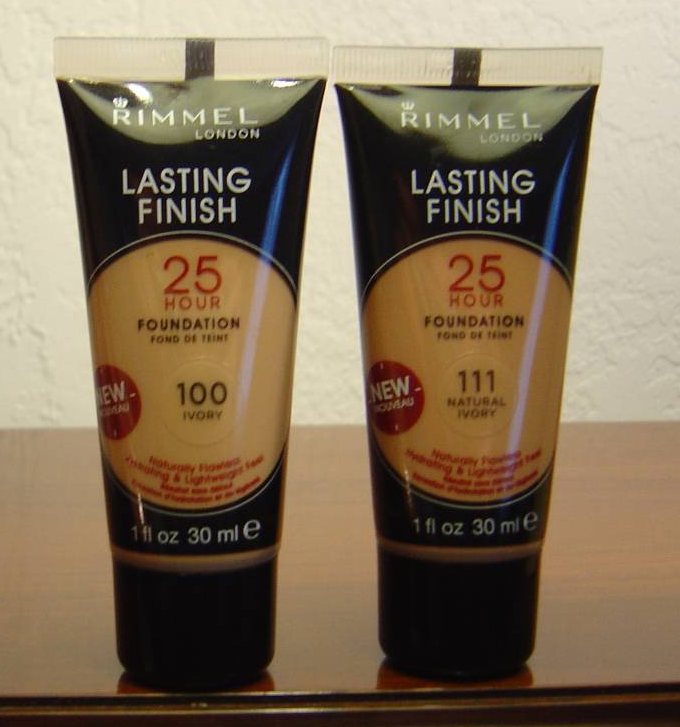 Rimmel London Lasting Finish 25 Hour Foundation (#100 Ivory, #111 Natural Ivory) Review