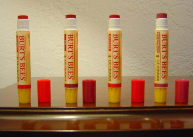 Burt’s Bees Lip Shimmers (Rhubarb, Watermelon, Fig, Cherry) Review