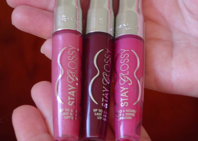 Rimmel Stay Glossy Lip Glosses Review (Stay My Rose #160, Eternal Flirt #180, Yours Forever #460)–Photos!–SWATCHES!