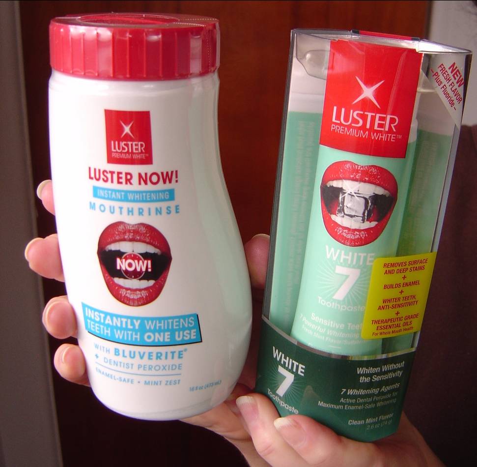 Brighten Your Smile Even With Sensitive Teeth!  Luster Premium White’s Power White7 Toothpaste & Luster NOW! Mouth Rinse Review