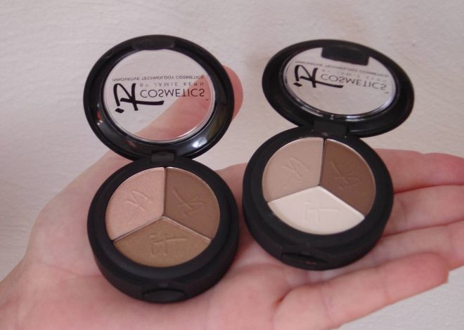 Riveting Eye Essentials:  IT Cosmetics Luxe High Performance Eye Shadow Trio (Naturally Pretty Pearl Luxe, Matte Luxe) and No-Tug Heavenly Luxe Dual Eyeshadow Brush (Review)–SWATCHES!