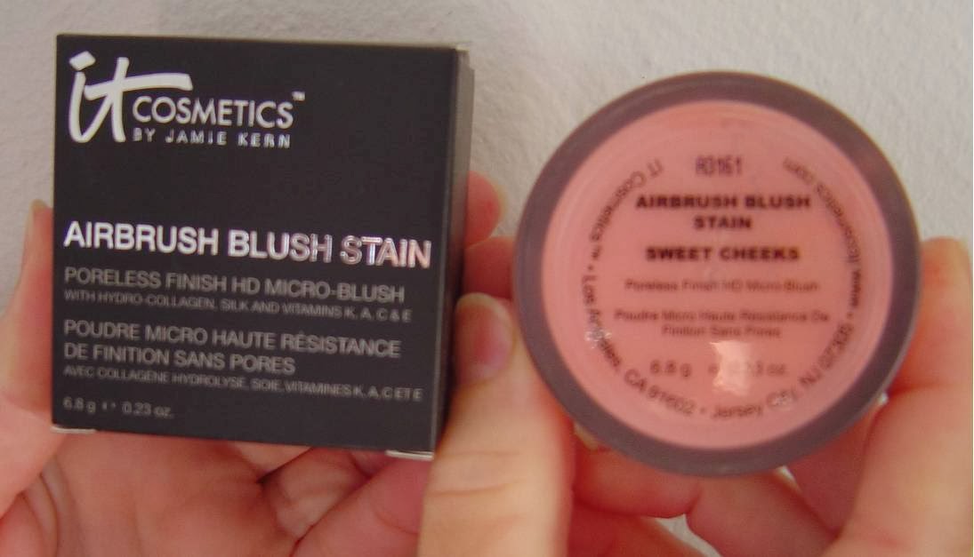 How to Bring Out Angelic Cheeks:  IT Cosmetics Airbrush Blush Stain (Sweet Cheeks) Can Make It Happen! (Review)