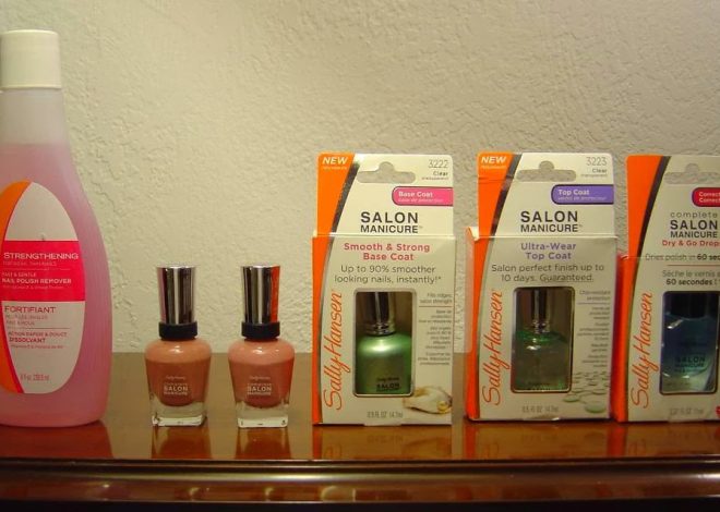 Review+ Swatches:  Sally Hansen’s Salon Manicure Base Coat, Top Coat, Dry & Go, Mudslide, And Pink Pong Polishes