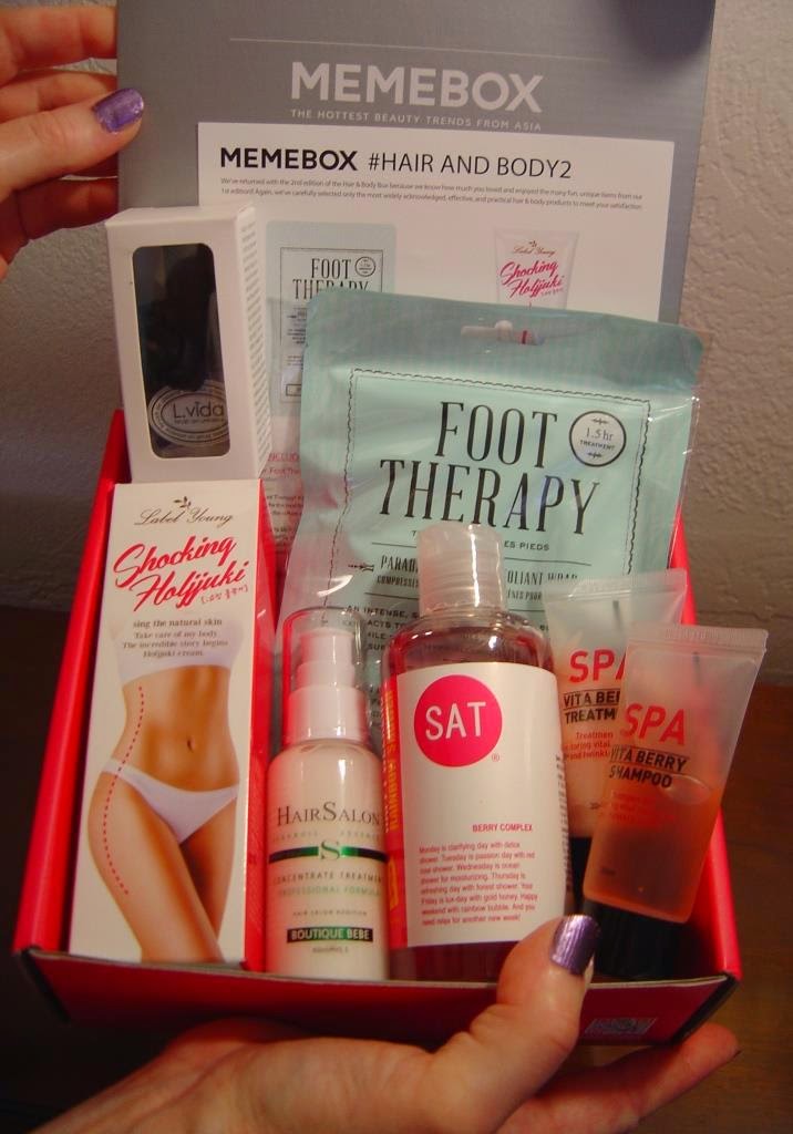 Review:  Memebox #Hair & Body 2 Beauty Box  + July 2014 Discount Code!