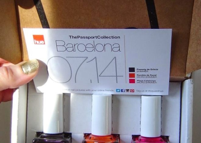 SquareHue Nail Polish Beauty Box–July 2014 Passport Collection: Barcelona Review–SWATCHES!