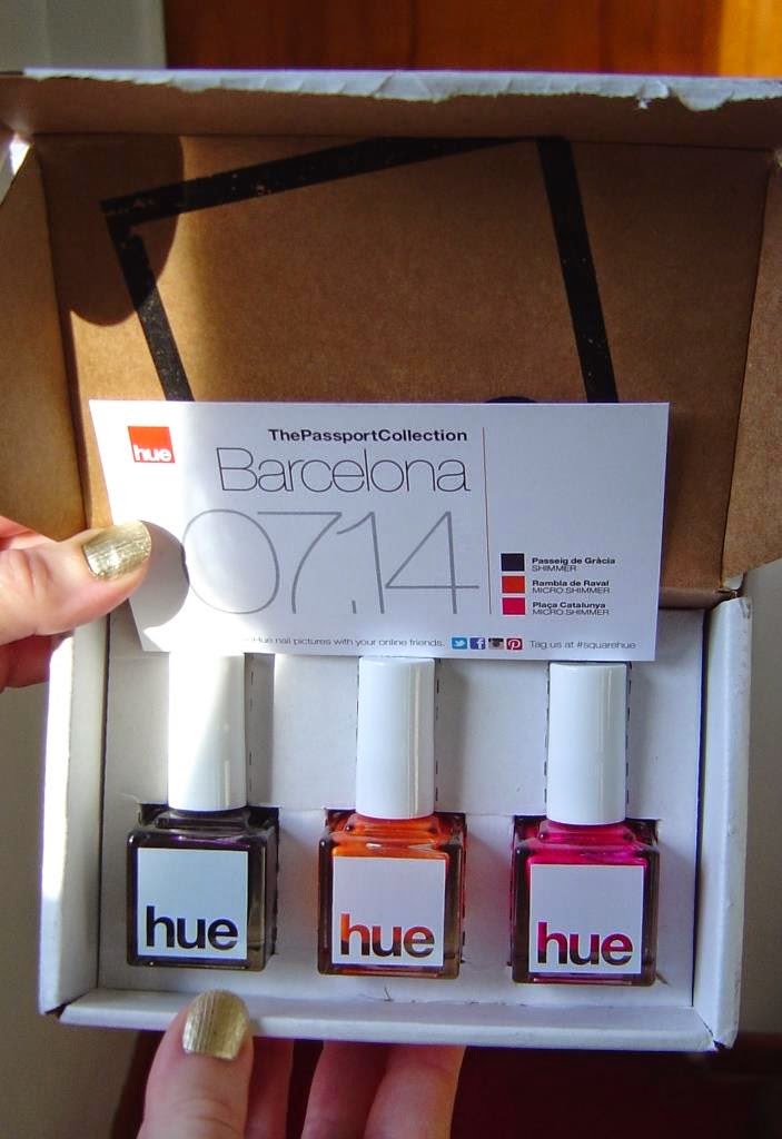 SquareHue Nail Polish Beauty Box–July 2014 Passport Collection: Barcelona Review–SWATCHES!