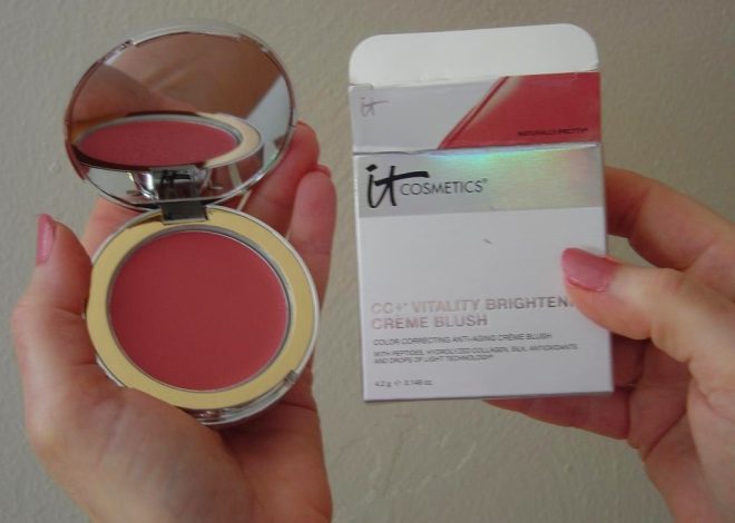 Review: IT Cosmetics NEW CC + Vitality Brightening Creme Blush with Angled Radiance Brush to Dazzle Like You Were Born to!