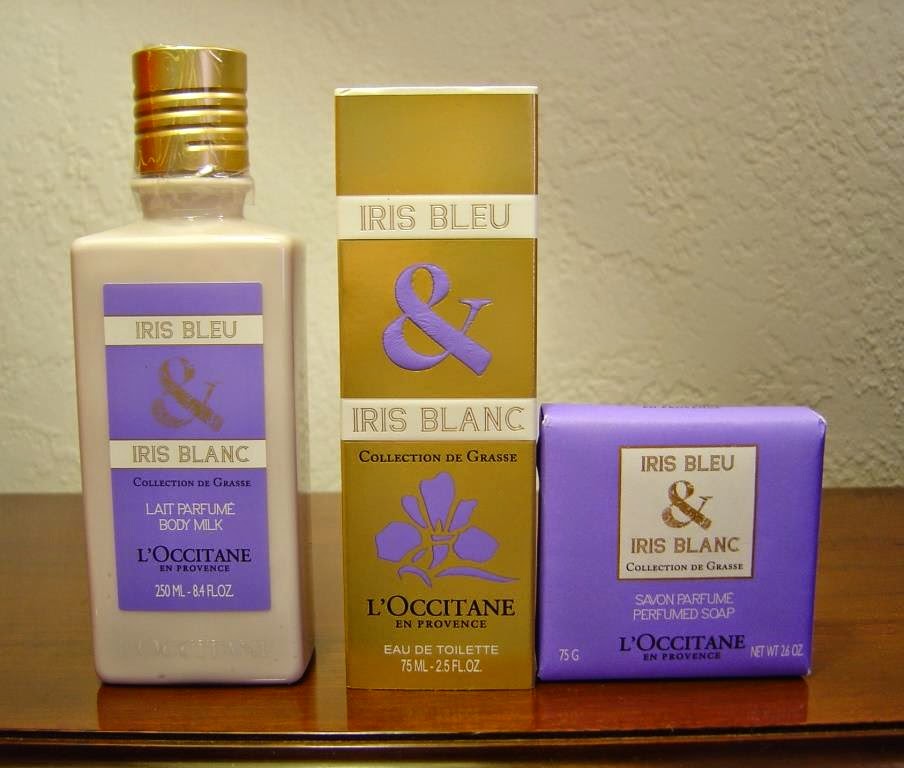 Iris Bleu & Iris Blanc EDT, Body Milk, and Soap From L’Occitane–Fresh Floral Extraordinaire