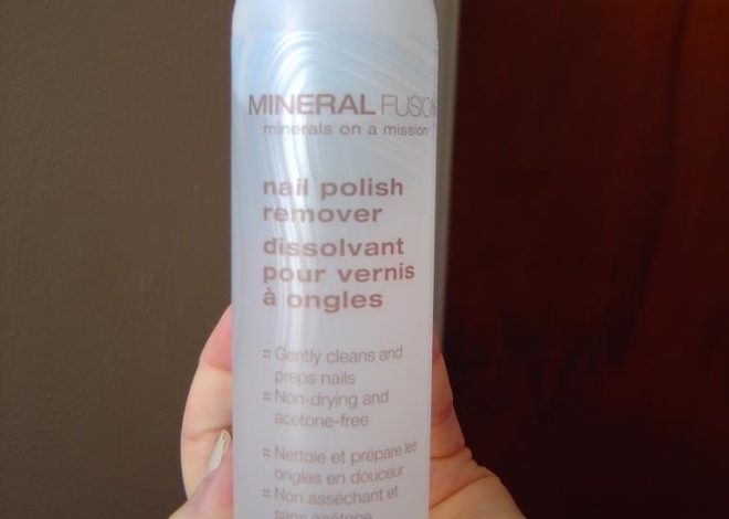 Mineral Fusion Nail Polish Remover Review