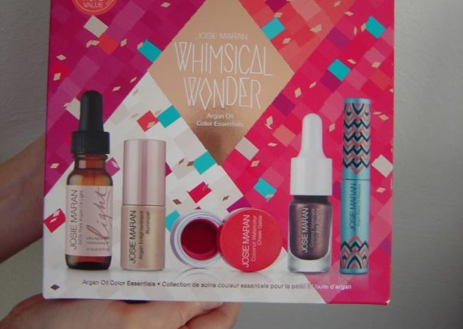 Josie Maran Whimsical Wonder Argan Oil Color Essentials Set Review for Upping Your Holiday Beauty