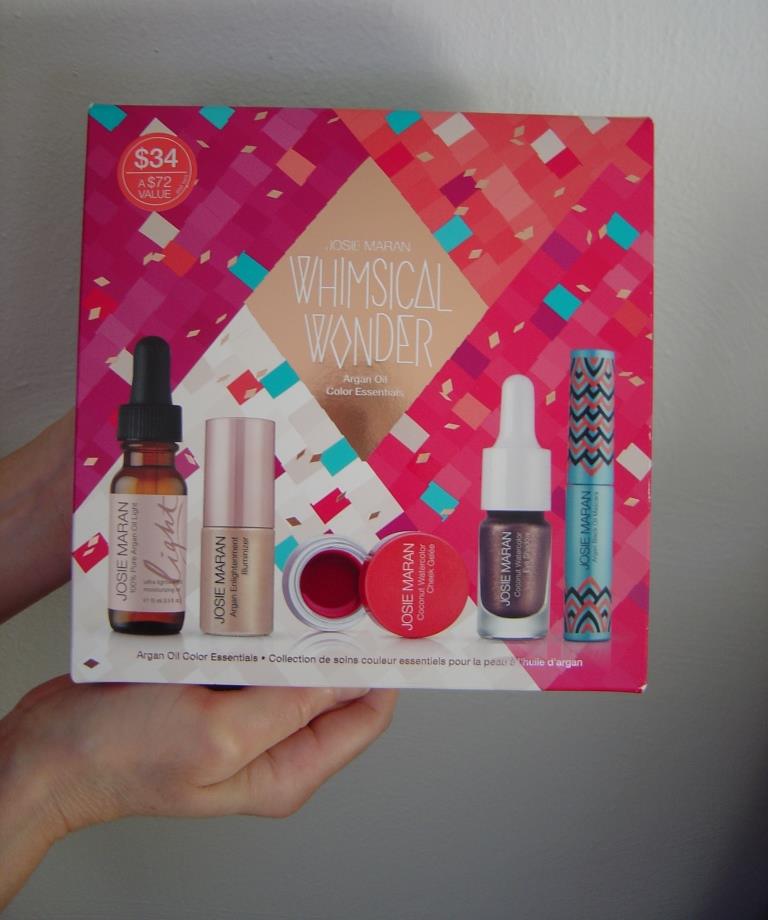 Josie Maran Whimsical Wonder Argan Oil Color Essentials Set Review for Upping Your Holiday Beauty