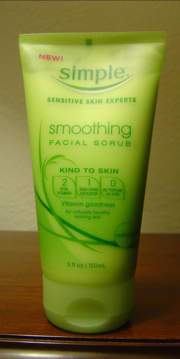 Simple Skincare Review: Smoothing Facial Scrub