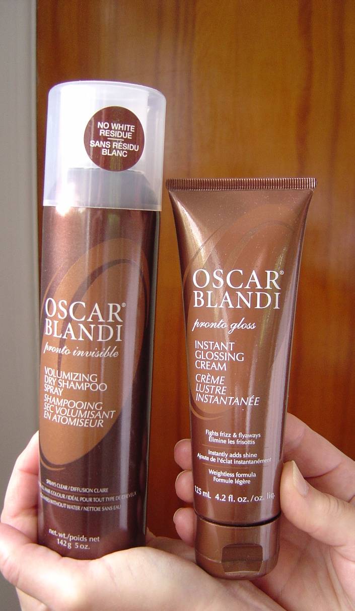 Oscar Blandi Pronto Invisible Volumizing Dry Shampoo & Pronto Instant Glossing Cream Review